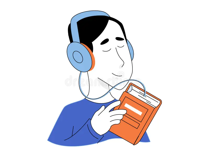 illustration-vectorielle-d-un-homme-écoutant-livre-audio-avec-casque-pour-le-concept-éducation-numérique-et-de-littérature-460450186.webp